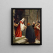 Die Wohltätigkeit der heiligen Elisabeth von Ungarn - Edmund Blair Leighton — gerahmtes Bild an der Wand