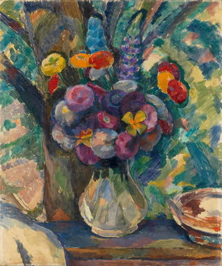 Edmund Conrad Ferdinand von Freyhold - Blumenstilleben mit Zinnien.webp