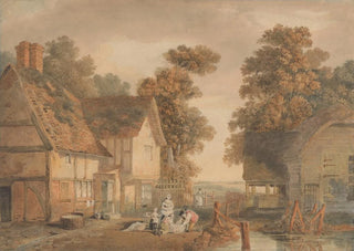 Edmund Dorrell - In the yard of a farmhouse.webp