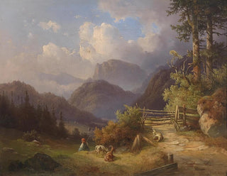 Edmund Mahlknecht - Die junge Ziegenhirtin.webp