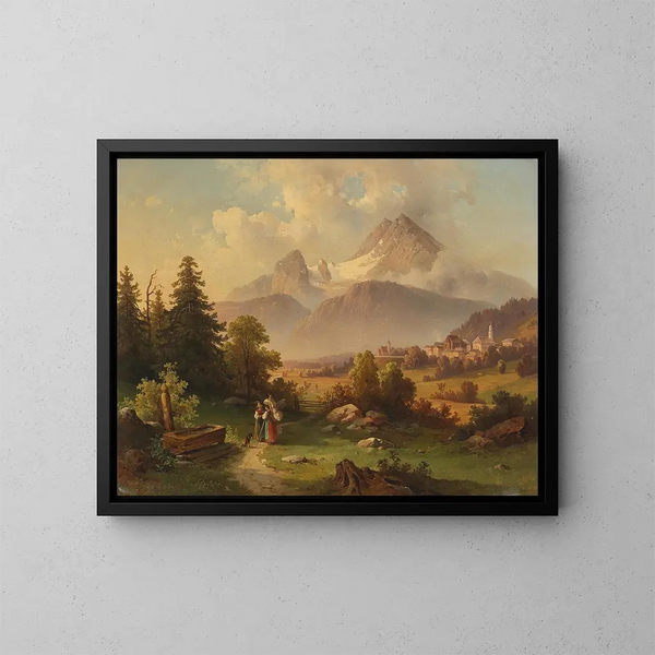 Vue du Watzmann - Edmund Mahlknecht — gerahmtes Bild an der Wand