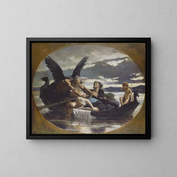 L'amour stirbt mit der Zeit - Édouard Bernard Debat-Ponsan — gerahmtes Bild an der Wand
