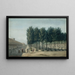Hospice de Bicêtre la cour des paisibles - Édouard Bertin — gerahmtes Bild an der Wand