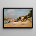 Der Pont des Arts und die Pont Neuf vom Ufer des Pont des Saints-Pères gesehen - Édouard Crémieux — gerahmtes Bild an der Wand