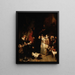 Albert und Isabelle besuchen die Werkstatt von Pierre Paul Rubens - Édouard Dujardin — gerahmtes Bild an der Wand