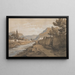 Die Neuen Fluss am Ende des Dardenne-Tals - Édouard Jean Marie Hostein — gerahmtes Bild an der Wand