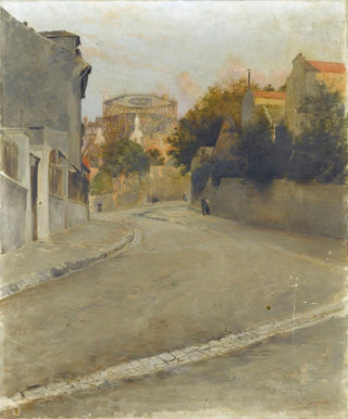 Edouard Zawiski - Le SacrCur en construction vu de labreuvoir de Montmartre vers 1895.webp