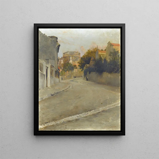 Edouard Zawiski - Le SacrCur en construction vu de labreuvoir de Montmartre vers 1895.webp