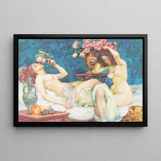 Eduard Adrian Dussek - SCENE IN THE BOUDOIR.webp
