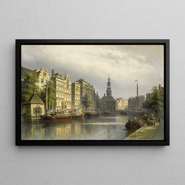 Eduard Alexander Hilverdink - The Singel Amsterdam looking towards the Mint.webp