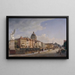 Vue arrière des maisons à Schloßfreiheit - Eduard Gaertner — gerahmtes Bild an der Wand