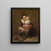 Die beiden Schwestern - Eduard Geselschap — gerahmtes Bild an der Wand
