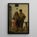 Cygne avec cygneau - Eduard Hrik — gerahmtes Bild an der Wand