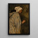Dame mit Hut - Eduard Karl Franz von Gebhardt — gerahmtes Bild an der Wand