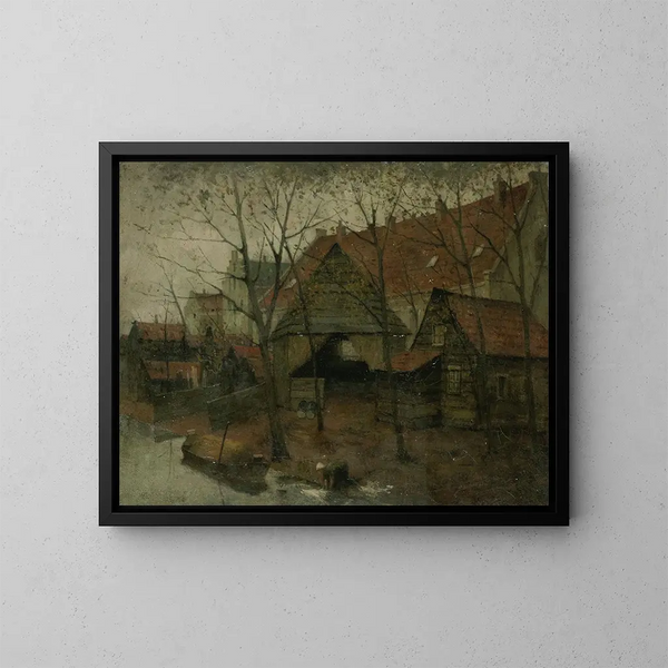 Das Vinkenbuurt bei Amsterdam - Eduard Karsen — gerahmtes Bild an der Wand