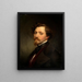 Portrait des Malers Louis Coblitz - Eduard Magnus — gerahmtes Bild an der Wand