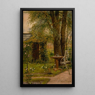 Eduard Majsch - Garden with a Table.webp