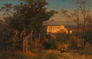 Eduard Peithner von Lichtenfels - Schloss Liechtenstein vor der Restaurierung.webp