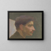 Studie eines jungen Mannes - Eduard Putra — gerahmtes Bild an der Wand