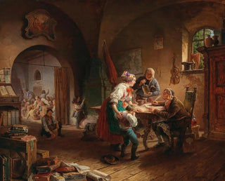 L'École du village - Eduard Ritter — Ansicht des Kunstwerks