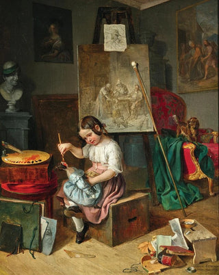 Eduard Ritter - The Young Artist in the Studio.webp