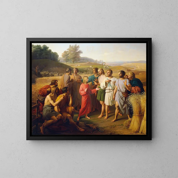 Josef erzählt von seinen Träumen - Eduard Ritter von Engerth — gerahmtes Bild an der Wand
