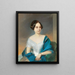 Portrait einer jungen Frau - Eduard Swoboda — gerahmtes Bild an der Wand