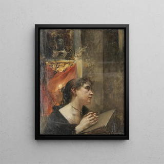 Eduard Veith - Andacht in der Kirche.webp