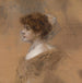 Portrait in drei Vierteln einer jungen Frau - Eduard Veith — Ansicht des Kunstwerks