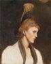 Frau in Profil mit einer goldenen Mütze - Eduard Veith — Ansicht des Kunstwerks