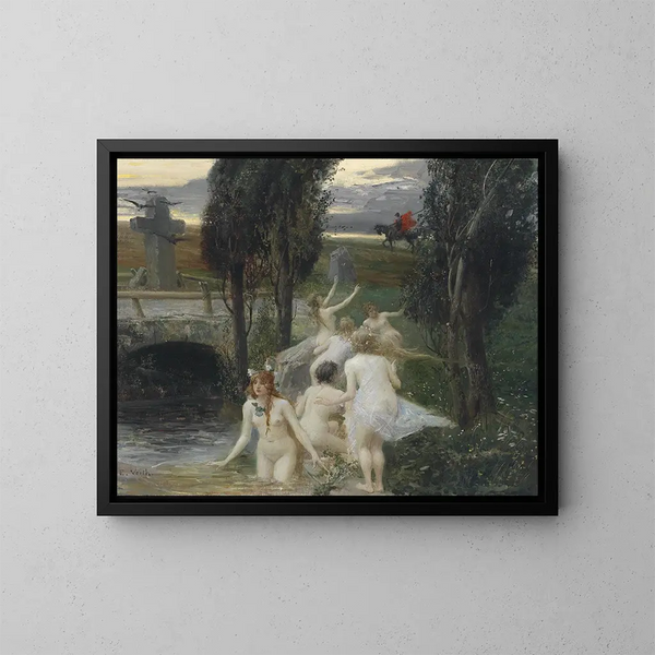 Néréides - Eduard Veith — gerahmtes Bild an der Wand