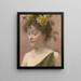Portrait einer jungen Frau - Eduard Veith — gerahmtes Bild an der Wand