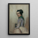 Demoiselle Lisi - Eduard Young — gerahmtes Bild an der Wand
