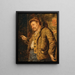 Ein fröhlicher Förster - Eduard von Grützner — gerahmtes Bild an der Wand