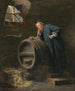Ein Mönch in einer Weinkeller mit einem Wein siphon - Eduard von Grützner — Ansicht des Kunstwerks