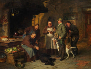 Ein guter Braten - Eduard von Grützner — Ansicht des Kunstwerks