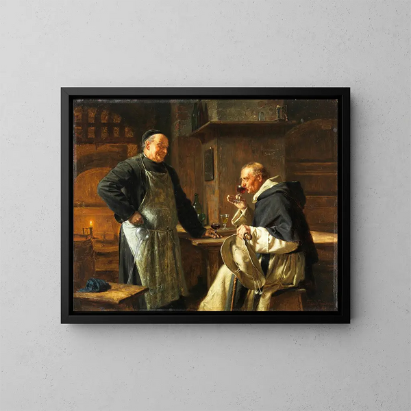 Goldeck von Schlumberger - Eduard von Grützner — gerahmtes Bild an der Wand