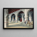 Großes Moschee-Gemälde - Eduardo Flórez Ibáñez — gerahmtes Bild an der Wand