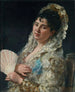 Portrait einer spanischen Dame mit Fächer - Eduardo León Garrido — Ansicht des Kunstwerks