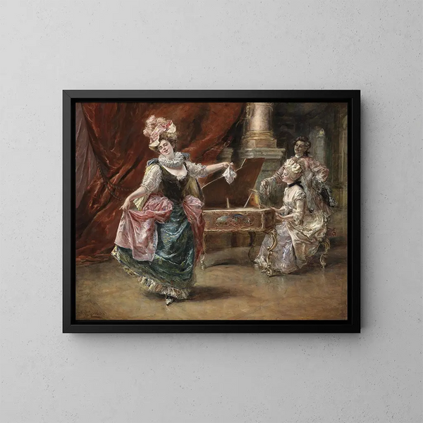Die Darstellung des Tanzes - Eduardo León Garrido — gerahmtes Bild an der Wand