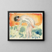 Akt, der sich entkleidet - Edvard Munch — gerahmtes Bild an der Wand