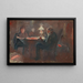Around der Paraffinkerze - Edvard Munch — gerahmtes Bild an der Wand