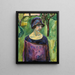 Birgit Prestø im Garten - Edvard Munch — gerahmtes Bild an der Wand