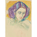 Kopf einer Frau - Edvard Munch — Ansicht des Kunstwerks