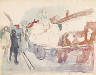 Edvard Munch - Hest og vogn i gate.webp