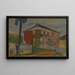 Haus mit rotem Efeu - Edvard Munch — gerahmtes Bild an der Wand