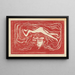 Im Gehirn des Menschen - Edvard Munch — gerahmtes Bild an der Wand