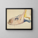 Akt liegend mit hochgezogenen Beinen - Edvard Munch — gerahmtes Bild an der Wand