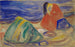 Melancholie, weinende Frau am Strand - Edvard Munch — Ansicht des Kunstwerks