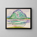 Berge - Edvard Munch — gerahmtes Bild an der Wand